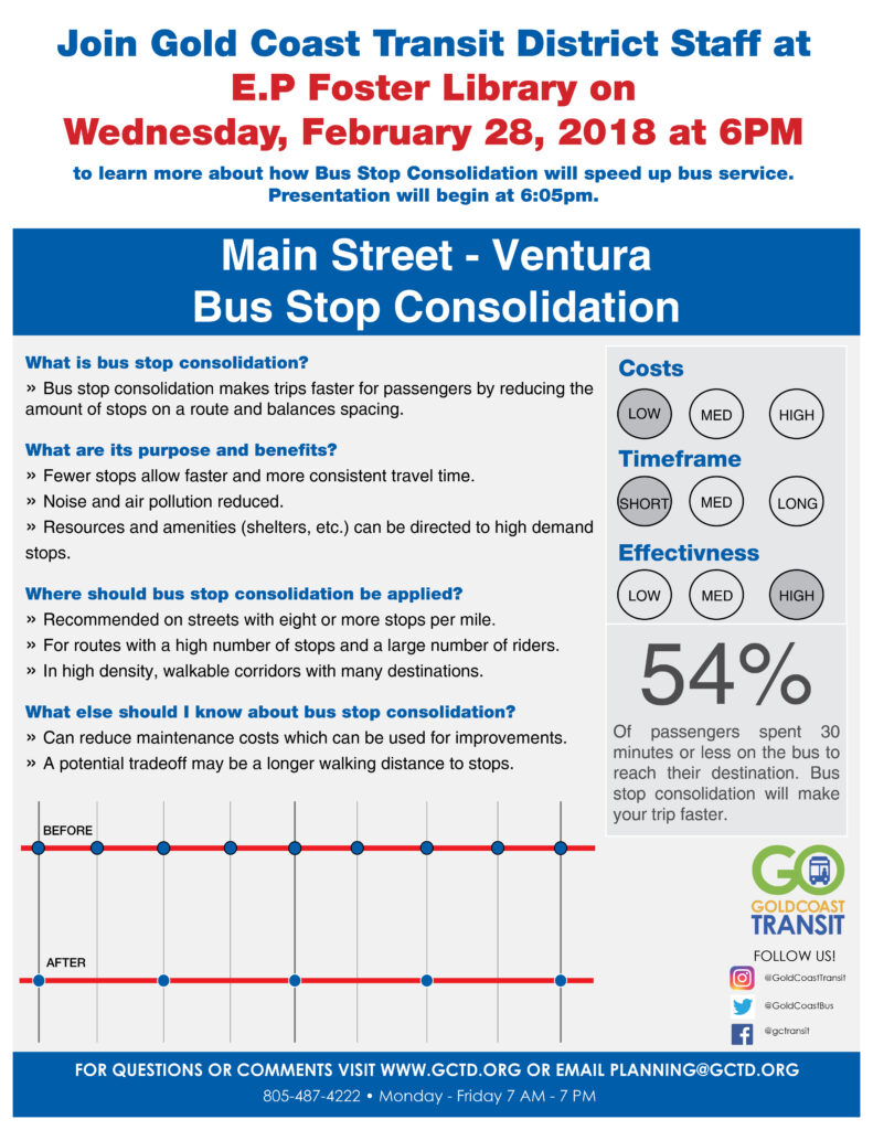 Bus Stop Consolidation Flyer